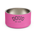 Personalized Pet Bowl — Custom Name “DOUG” Pet Food Dish (Est. 2026)